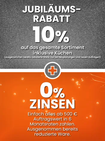 10% Jubiläumsrabatt